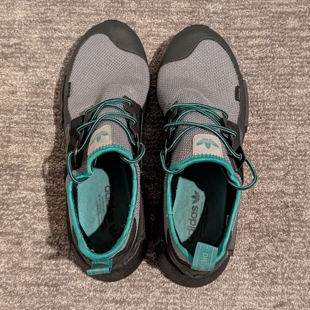 Adidas NMD_R1 TR Gray Teal Trail Running Shoes - Picture 5 of 9